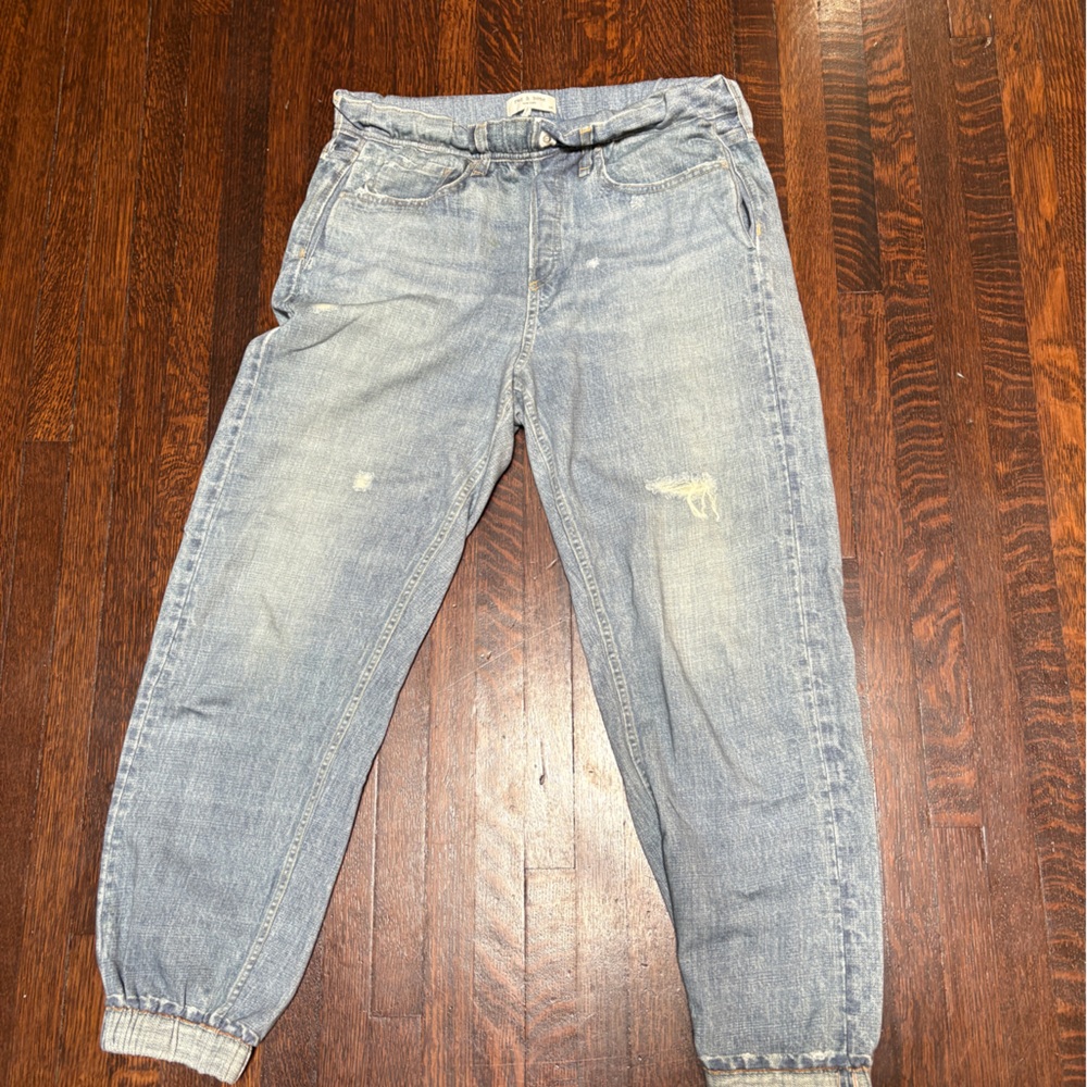 rag & bone Light Blue Miramar sweatpant  Jeans size large